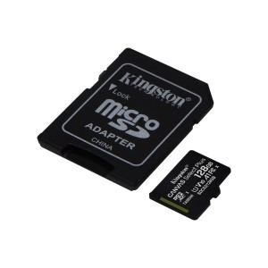 Kingston MicroSD kártya 128GB adapterrel, audio tartozékok.
