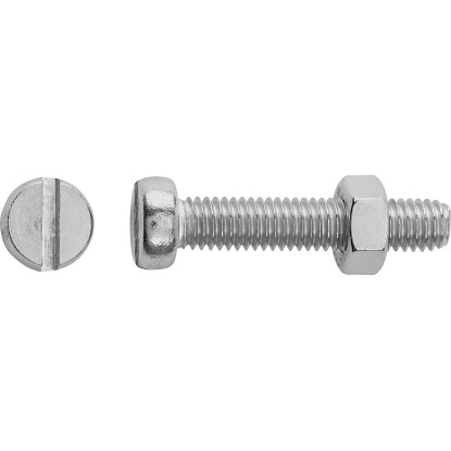 LUX hengeres fejű menetes csavar  M5 x 25 mm  rozsdamentes acél  hornyolt  8 dar