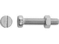 LUX-TOOLS hengeres fejű menetes csavar M5 x 25 mm rozsdamentes acél hornyolt 8 d
