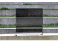 Dieda Linus üveglap kitöltő elem VSG 100 cm x 100 cm VSG 2 mm x 4 mm antracit