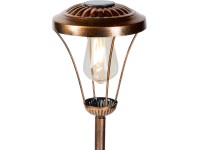 Földbe szúrható napelemes LED-es lámpás vintage