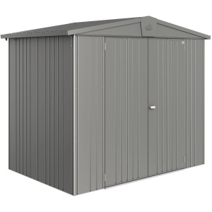 Biohort Europa fém kerti tároló, kvarc szürke-metál, 3,5 m², dupla ajtóval.