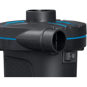 Közelkép egy fekete Bestway PowerTouch elektromos pumpáról (220-240V).