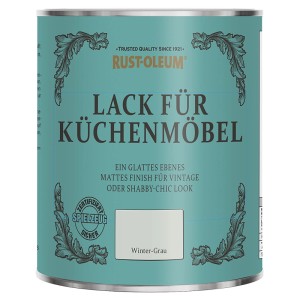 Rust-Oleum krétafesték konyhabútorhoz, téli szürke, matt, 750 ml-es doboz.