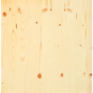 Lucfenyő ragasztott fa panel, 120x20x1,8 cm, polcokhoz és bútorépítéshez, természetes fa erezettel.