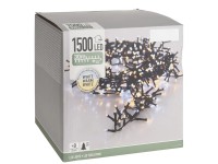 LED-es fényfüzér 1500 LED 30 m melegfehér és hidegfehér LED-es fényfüzér 1500 LED 30 m melegfehér és hidegfehér