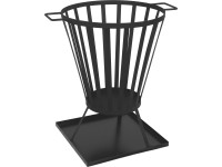 Tűzgyújtó kosár 59 cm x 56 cm x 43 cm fém