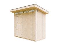 Timbela kerti faház M901 lapostetős alapozott 161 cm x 294 cm