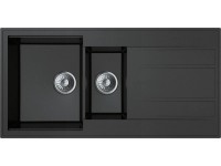 Miló beépíthető mosogató Luxuria 100 gránit kompozit grafit Miló beépíthető mosogató Luxuria 100 gránit kompozit grafit