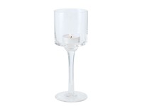 Boltze Home mécsestartó Arosa kicsi 7,5 cm átmérő x 20 cm átlátszó