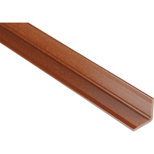 Barna Kovalex WPC falzáró léc, 4x4x250 cm, teraszburkolathoz.