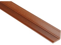 Kovalex WPC falcsatlakozó profil barna 4 cm x 4 cm x 250 cm