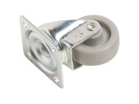 Önbeálló bútorgörgő lemezzel és puha kerékkel, 36 mm, 35 kg Önbeálló bútorgörgő lemezzel és puha kerékkel, 36 mm, 35 kg