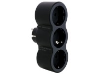 Hármas 2P+F elosztó biztonsági zsaluval