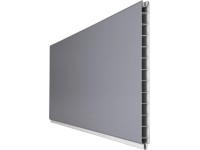 GroJa BasicLine kerítéskitöltő elem ezüstszürke 180 cm x 30 cm x 19 cm