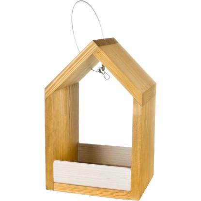 Madáretető tölgyfa színű kb.27 cm x 17 cm x 14 cm