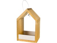 Madáretető tölgyfa színű kb.27 cm x 17 cm x 14 cm