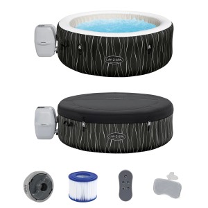 Bestway Lay-Z-Spa Hollywood AirJet, felfújható pezsgőfürdő tartozékokkal, Ø 196 cm.