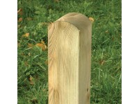 Négyszögletes kerítésoszlop lekerekített fejjel 9 cm x 9 cm x 180 cm impregnált