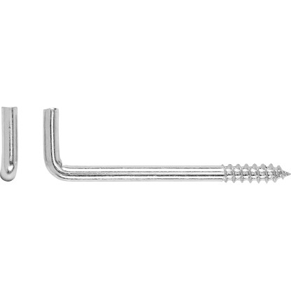 Horganyzott egyenes csavaros kampó átmérő 4,2 x 80 mm 6 db