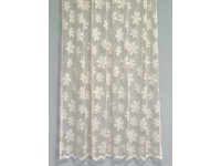 Készfüggöny ELEKTRA bézs virágos / 02 140 cm x 175 cm