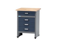 Küpper munkapad 4 fiókkal 84 cm x 60 cm x 60 cm sötétkék