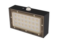 Emos LED Solar lámpatest fekete BRIXO PIR, 350lm IP65 természetes fehér