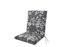 Doppler alacsony háttámlájú párna szürke mintával 100 cm x 48 cm x 5 cm