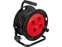 Kábeldob H05VV-F 3G1,5 fekete-piros 12 m Kábeldob H05VV-F 3G1,5 fekete-piros 12 m