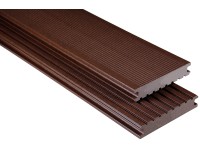 Kovalex WPC teraszpadló tömör profilú 2,6 cm x 14,5 cm csokoládébarna méteráru
