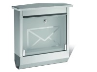 Postaláda újságtartóval rozsdamentes acél