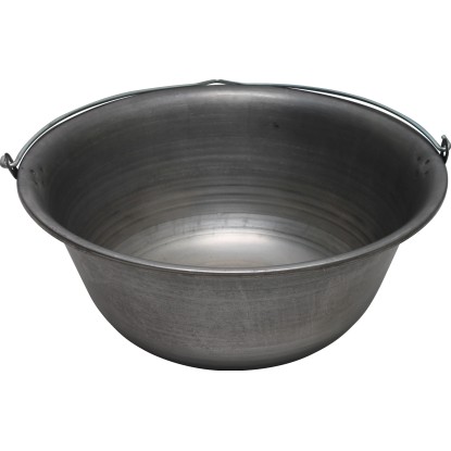 Gulyásbogrács csiszolt vas 22 l