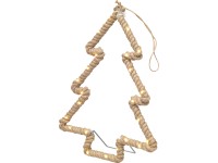 LED-es felakasztható fenyő jutakötéllel