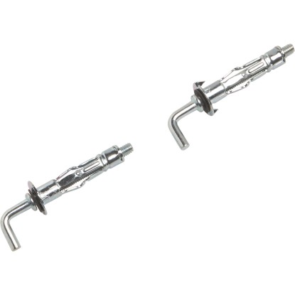 LUX üreges fémdübel derékszögű kampós csavarral 4 mm x 32 mm 2 darab