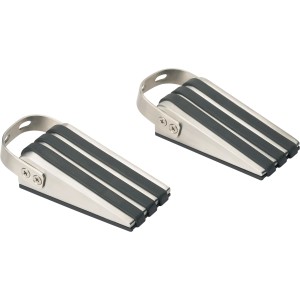 2 db-os CMI ajtóék készlet, rozsdamentes acél gumi ék gumigyűrűkkel, megakadályozza az ajtók becsapódását.