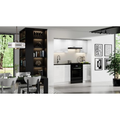 Eco konyhabútor magasfényű 180 cm fehér