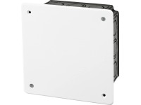 Falsík alatti elosztódoboz 105 mm x 105 mm fekete-fehér IP20 Falsík alatti elosztódoboz 105 mm x 105 mm fekete-fehér IP20