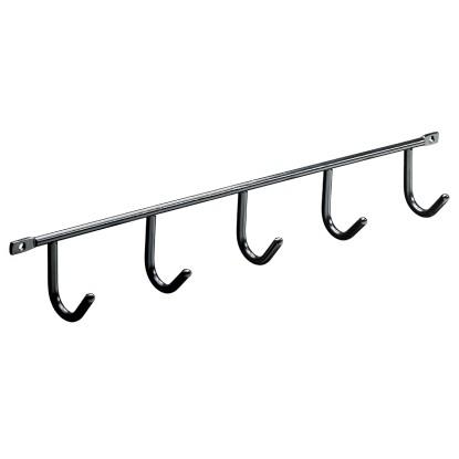 Hettich fogassor 5 x fém fekete 350 mm x 52 mm x 35 mm 1 db