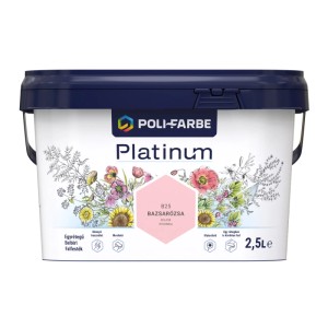 Poli - Farbe Platinum beltéri falfesték B 25 Bazsarózsa matt 2,5 l