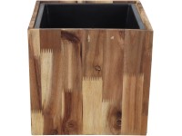 Virágtartó ragasztott FSC akácfa műanyag betéttel 24 cm x 22 cm Virágtartó ragasztott FSC akácfa műanyag betéttel 24 cm x 22 cm