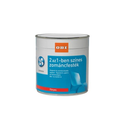 OBI 2 az 1-ben zománcfesték fényes Hófehér 0,125 l