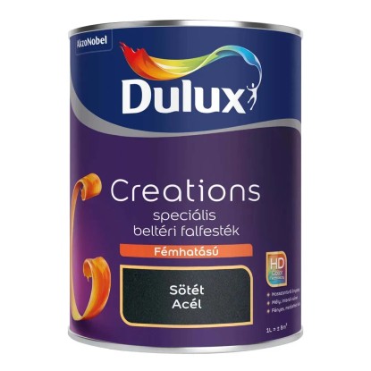 Dulux Creation fémhatású falfesték Sötét acél 1 l
