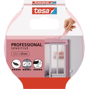 Tesa Professional Sensitive festőszalag, 25 mm x 25 m, érzékeny felületekre.