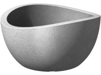 Scheurich Wave Globe Bowl virágtál 39,3 cm kőszürke