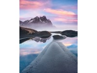 Komar vlies fotótapéta Glowing Vestrahorn 200 cm x 250 cm