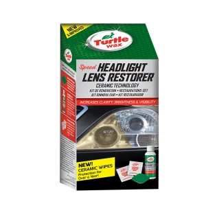 Turtle Wax Headlight Lens Restorer készlet fényszóró felújításhoz.