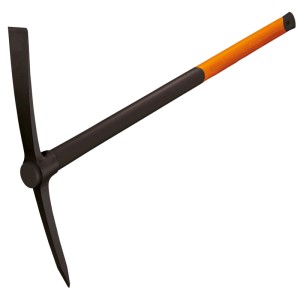 Fiskars Keresztszáras csákány 200, 90 cm hosszú, talajműveléshez és kertészeti munkákhoz.