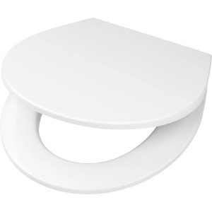 Fehér Cedo Mojave Oval WC-ülőke Soft-Close funkcióval.