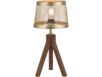 Just Light. Frederic asztali lámpa sárgaréz matt 22 cm x 44 cm FSC