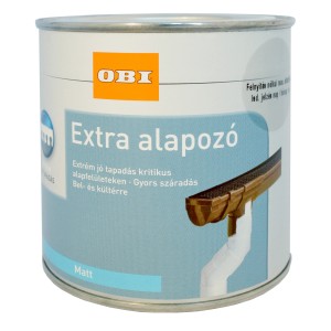 OBI Fa alapozó fehér, 750 ml-es doboz. Alapozó fa felületekre, bel- és kültérre.